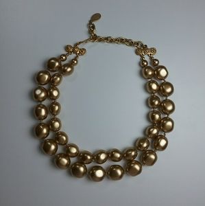 Carolee Golden Pearls Necklace